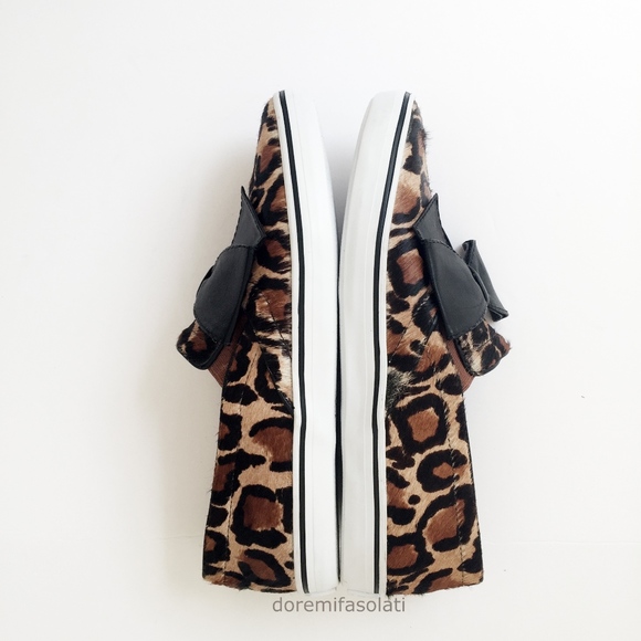 KATE SPADE delise leopard bow flats loafers 10 - Picture 4 of 6